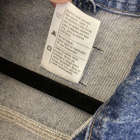 Vintage 90s Carhartt Denim Biker Jacket Mens 3XL Tall Hell On Wheels USA J12 DST - Picture 8 of 12